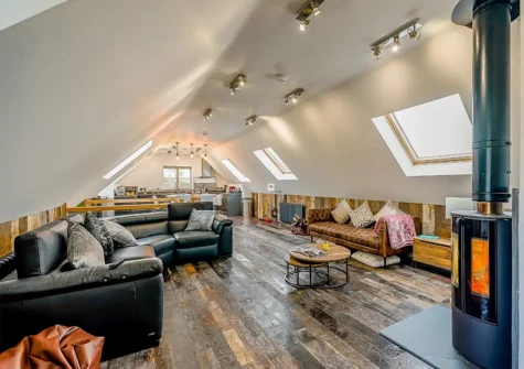 The living area at Seaesta Cottage, Broad Haven