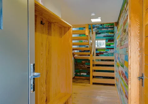 The entrance hallway at Seaesta Cottage, Broad Haven