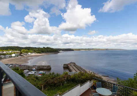The view from the lower terrace at Seagull's Nest, Saundersfoot