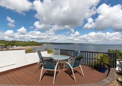The lower terrace at Seagull's Nest, Saundersfoot