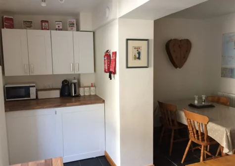 The kitchen at Seasalt Cottage, Tenby