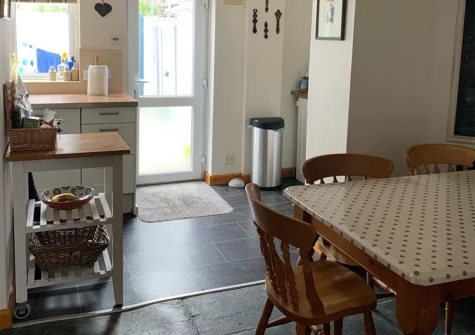 The dining area at Seasalt Cottage, Tenby