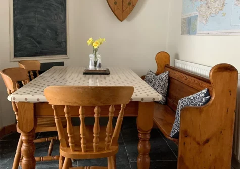 The dining area at Seasalt Cottage, Tenby