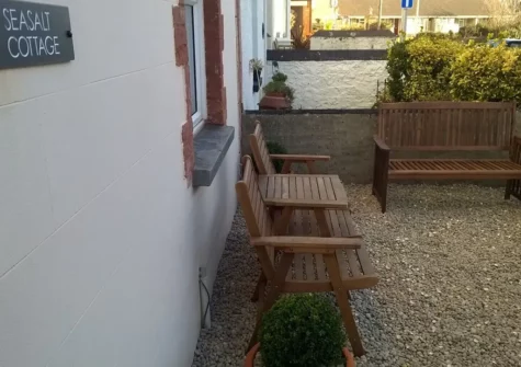 Outside Seasalt Cottage, Tenby