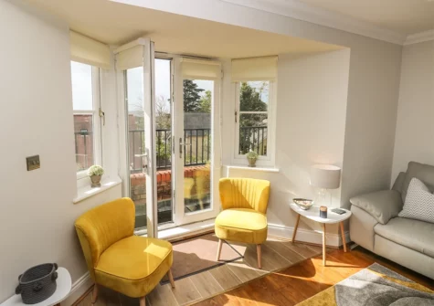 The living area at Seashells, Tenby