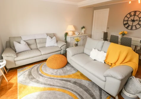 The living area at Seashells, Tenby