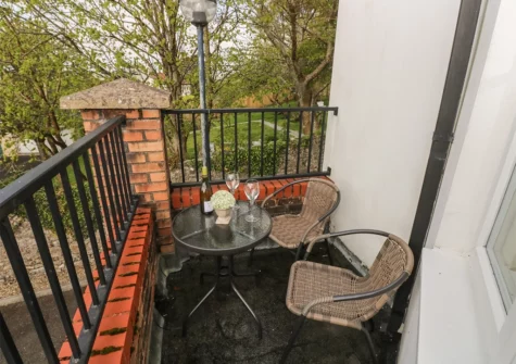 The balcony at Seashells, Tenby