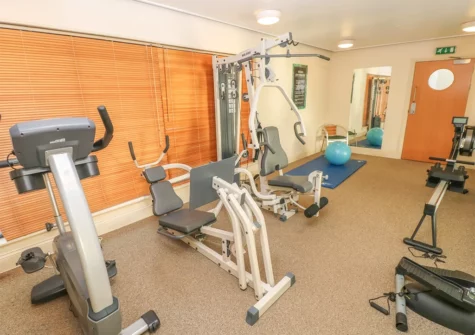 Guests have access to the gym when staying at Seashells, Tenby