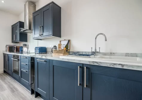 The kitchen at Seaside Reverie, Tenby