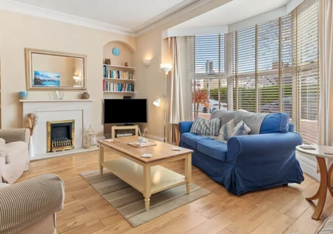 The living area at Seaways, Tenby