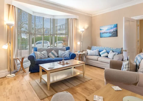 The living area at Seaways, Tenby