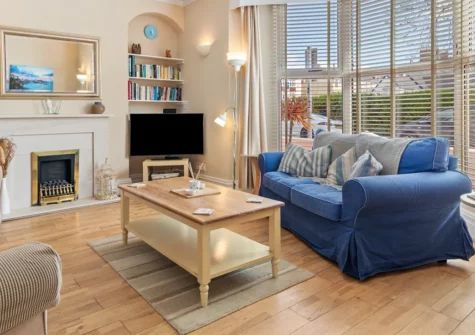 Seaways, Tenby is a modern four bedroom, two bathroom house very close to South Beach, shops and pubs. Open plan living / kitchen, rear patio & parking pass.