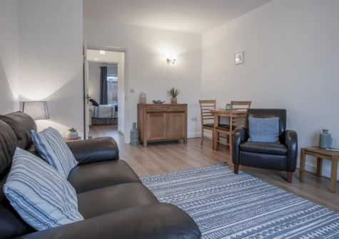 The living area at Shorelands, Manorbier
