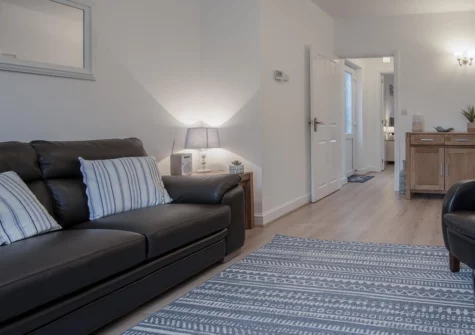 The living area at Shorelands, Manorbier