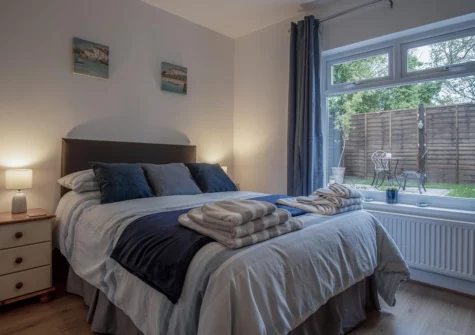 The bedroom at Shorelands, Manorbier