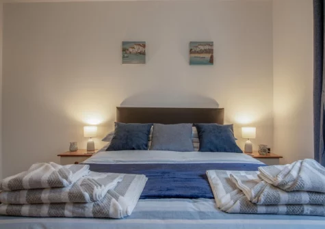 The bedroom at Shorelands, Manorbier