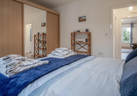The bedroom at Shorelands, Manorbier