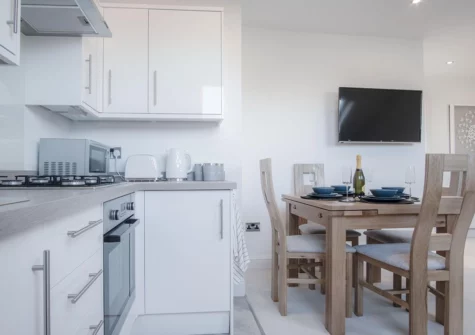The kitchen at Skylark, Tenby