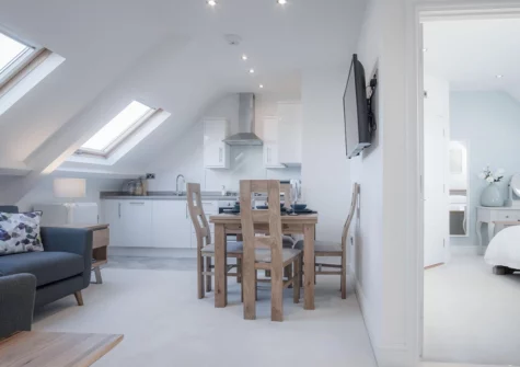 The dining area at Skylark, Tenby