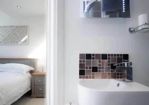 Bedroom #1 en-suite at Skylark, Tenby