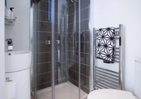 Bedroom #1 en-suite at Skylark, Tenby