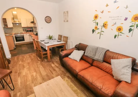 The living area at Smugglers Cottage, Saundersfoot