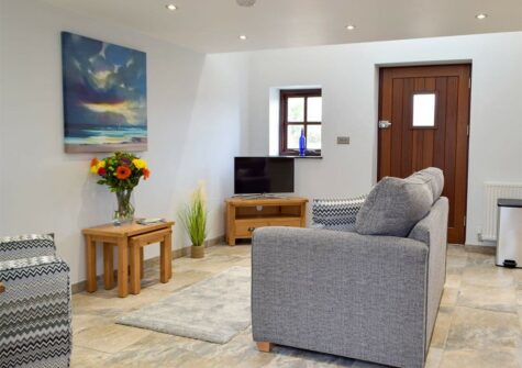 The living area at Snowdrop Cottage, Penfeidr Cottages, Glanrhyd