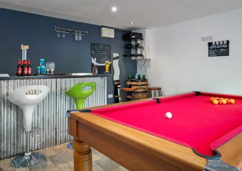 The games room at Soldeu, Saundersfoot