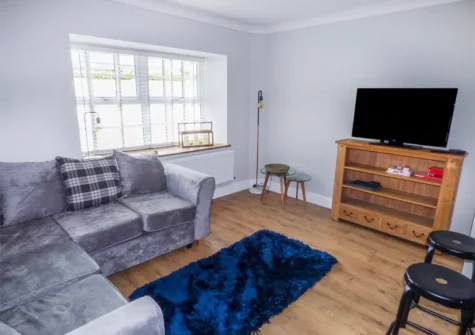 The living area at South Beach, The Hideaway, Tenby