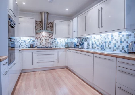 The kitchen at South Beach View, Tenby