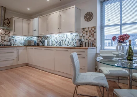 The kitchen at South Beach View, Tenby