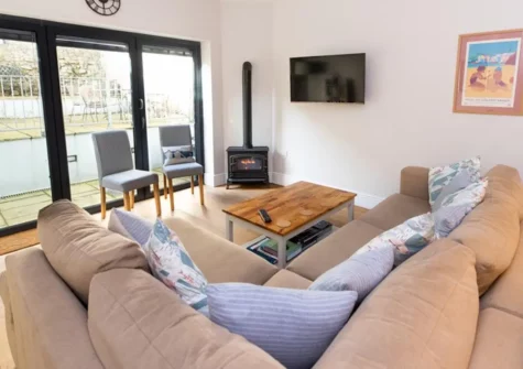 The living area at Southsea House, Tenby