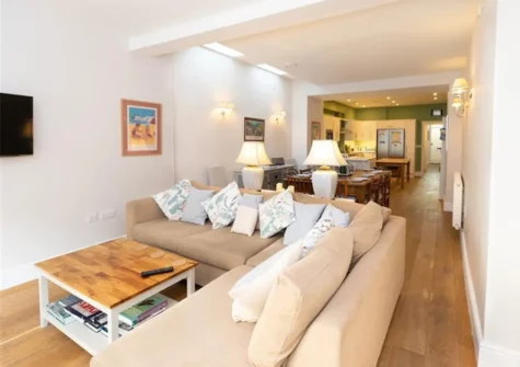 The living area at Southsea House, Tenby