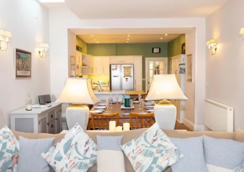 The dining area at Southsea House, Tenby