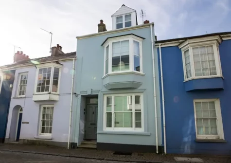 Outside Southsea House, Tenby