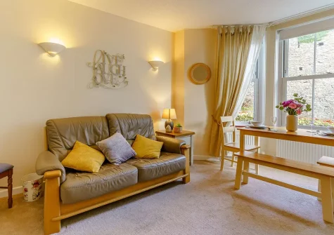 The living area at Spetchley House 2, Tenby