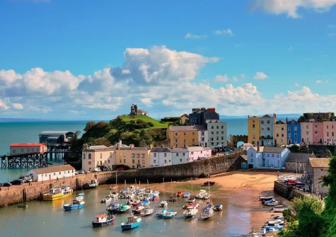 Tenby's harbour and beach are just a short walk from Spetchley House 2