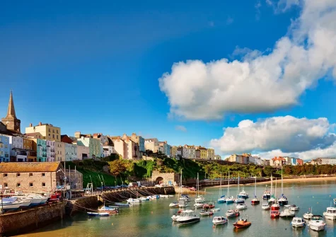 Tenby's harbour is just a short walk from Spetchley House 2