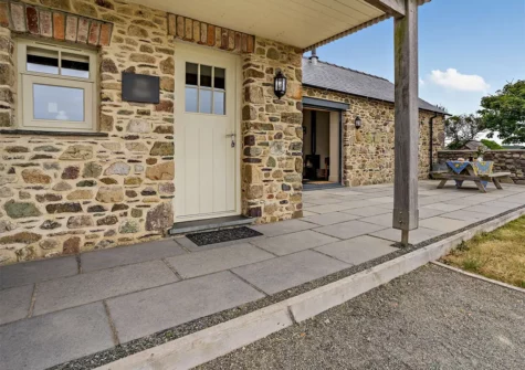 Outside St Davids Bijou Retreat, Porthclais