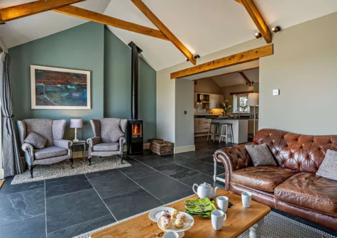 The living room at St Davids Corner House, Porthclais