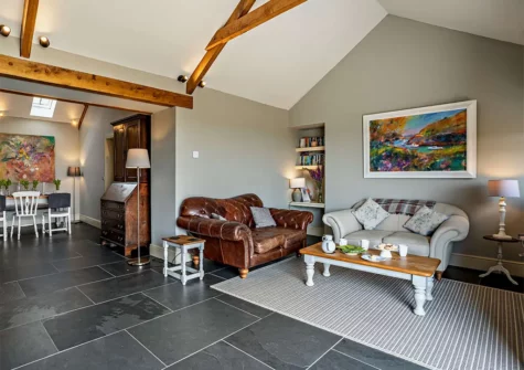 The living room at St Davids Corner House, Porthclais