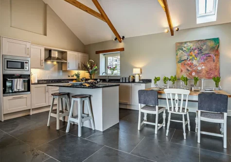The kitchen & dining area at St Davids Corner House, Porthclais