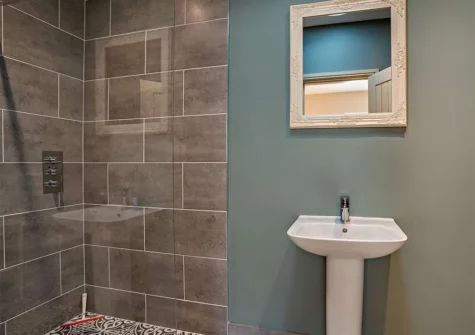 Bedroom #1 en-suite at St Davids Corner House, Porthclais