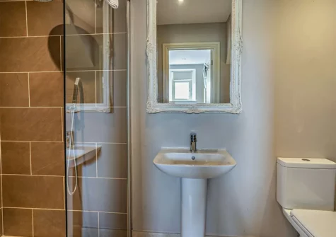 Bedroom #2 en-suite at St Davids Corner House, Porthclais