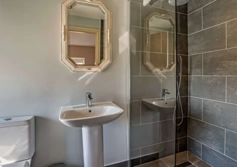 Bedroom #3 en-suite at St Davids Corner House, Porthclais