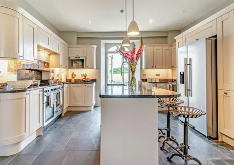 The kitchen at St Davids Farmhouse, Porthclais