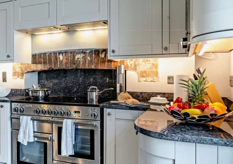 The kitchen at St Davids Farmhouse, Porthclais
