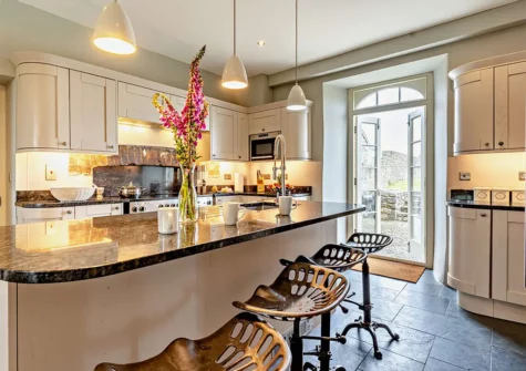 The kitchen at St Davids Farmhouse, Porthclais