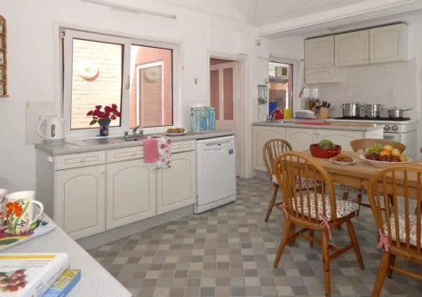 The kitchen at St Justinians, St Davids