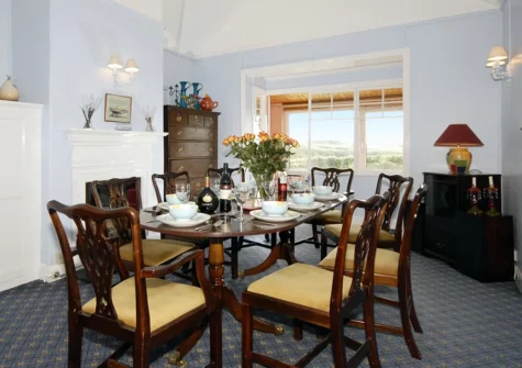 The dining room at St Justinians, St Davids